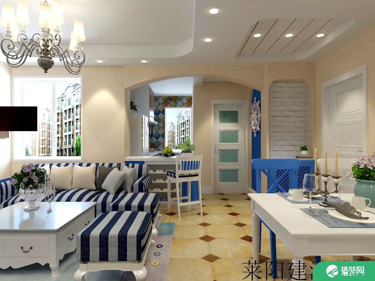 烟台地中海风格两房装修 地中海风格家庭装修效果图
