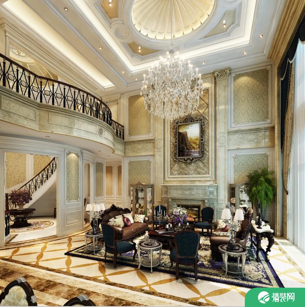 上海昆玉九里欧式古典风格别墅设计案例