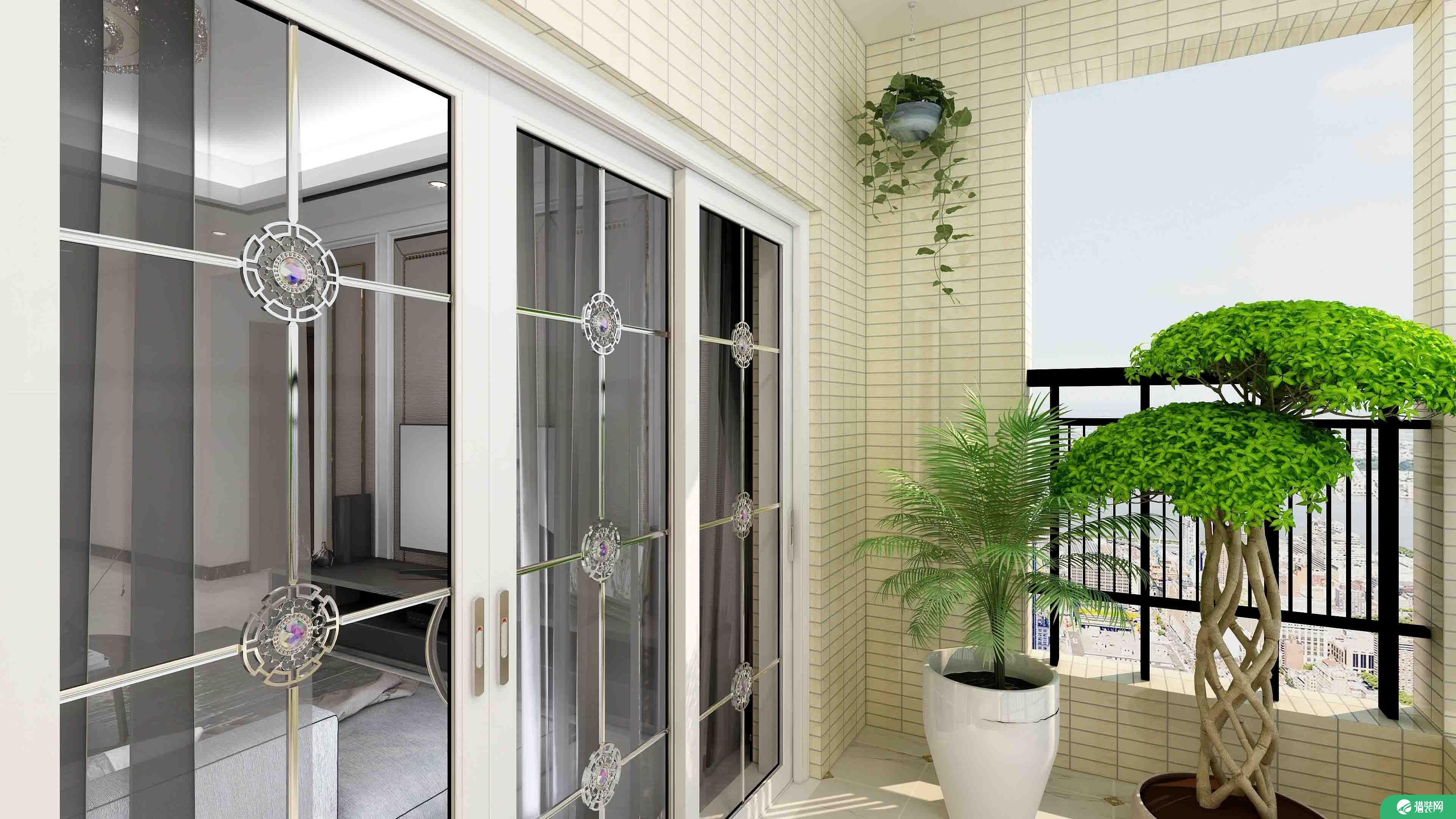 【深度空间】惠州大欣世纪花园 107㎡现代风格三室装修案例图