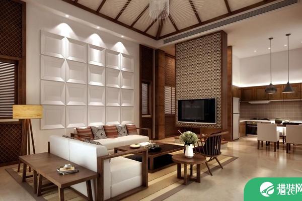 厦门东南亚风格两居室装修案例
