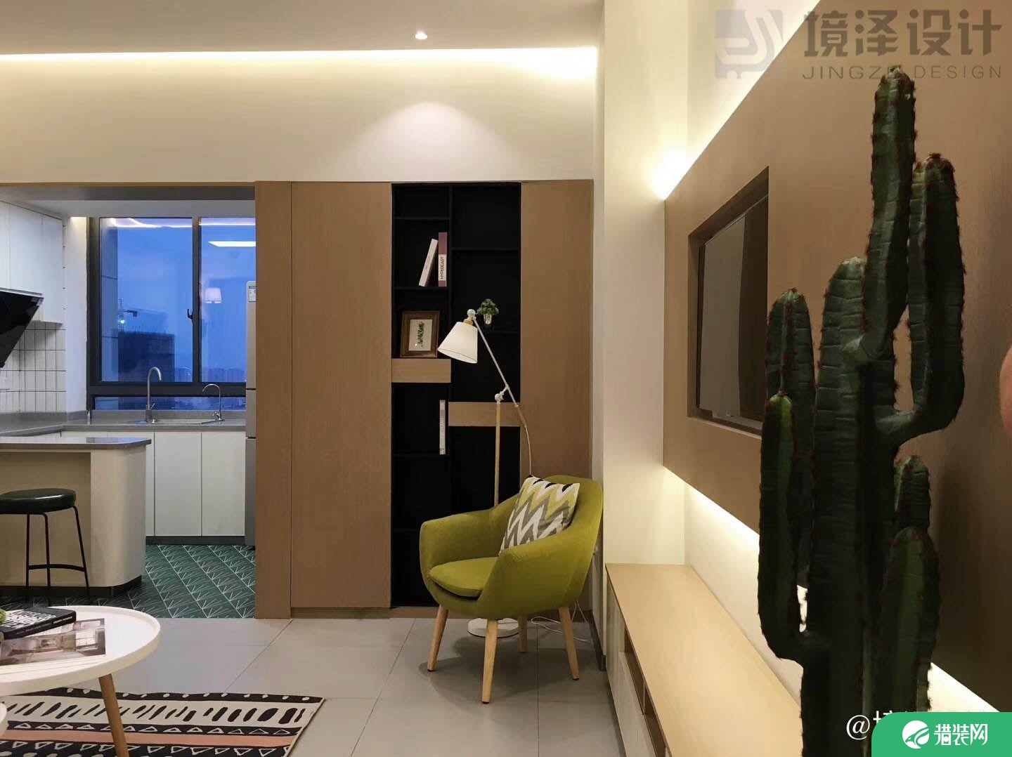 晋江宝龙单身公寓装修效果图，充满轻奢气息的时尚小屋
