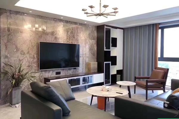 杭州现代风格两居室装修效果图