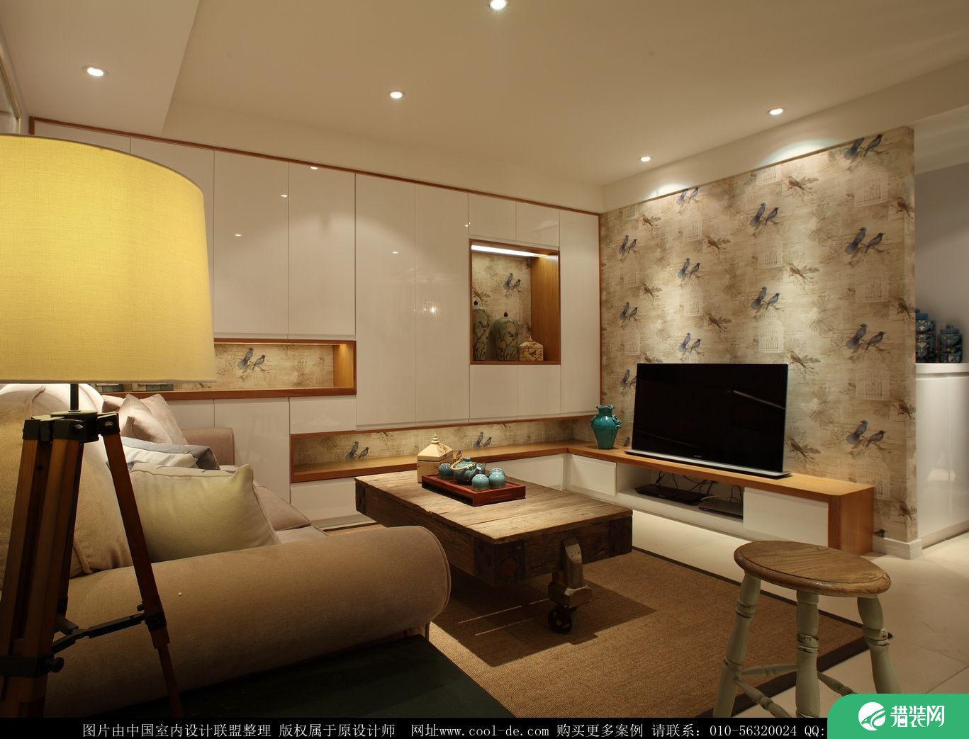 海棠家园现代简约两居室装修效果图