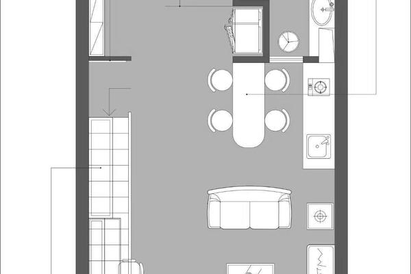 和谐家园二区现代两居室装修效果图