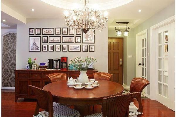 福州建发领第澜月湾红木古典美式风格三居室装修效果图