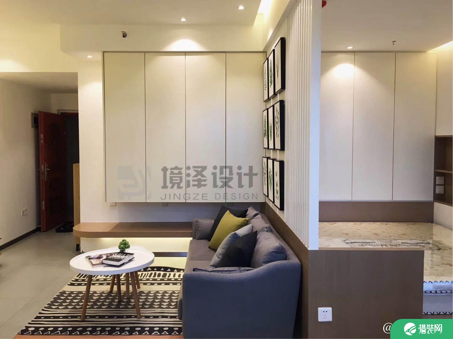 晋江宝龙单身公寓装修效果图，充满轻奢气息的时尚小屋