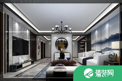 福州雅致新中式三室装修效果图