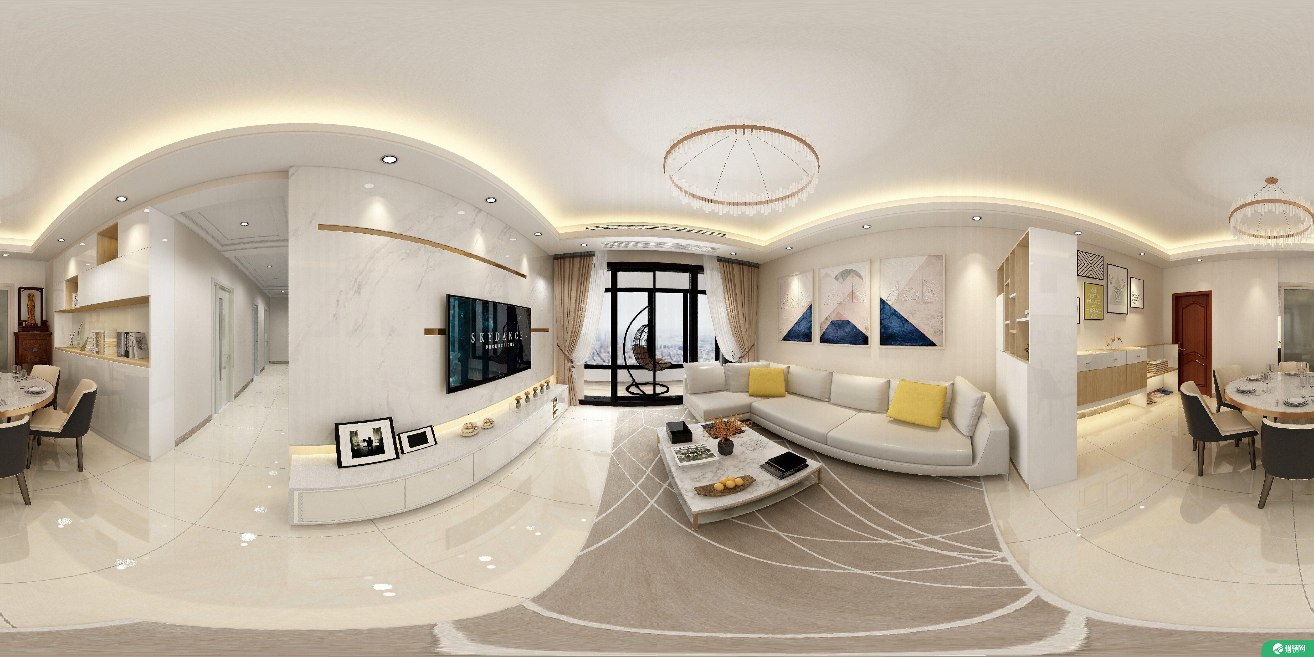 珠海现代风格三室装修，享受繁华都市中的小资风情
