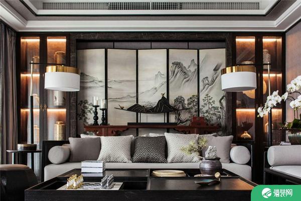 珠海中式风格四居室装修效果图
