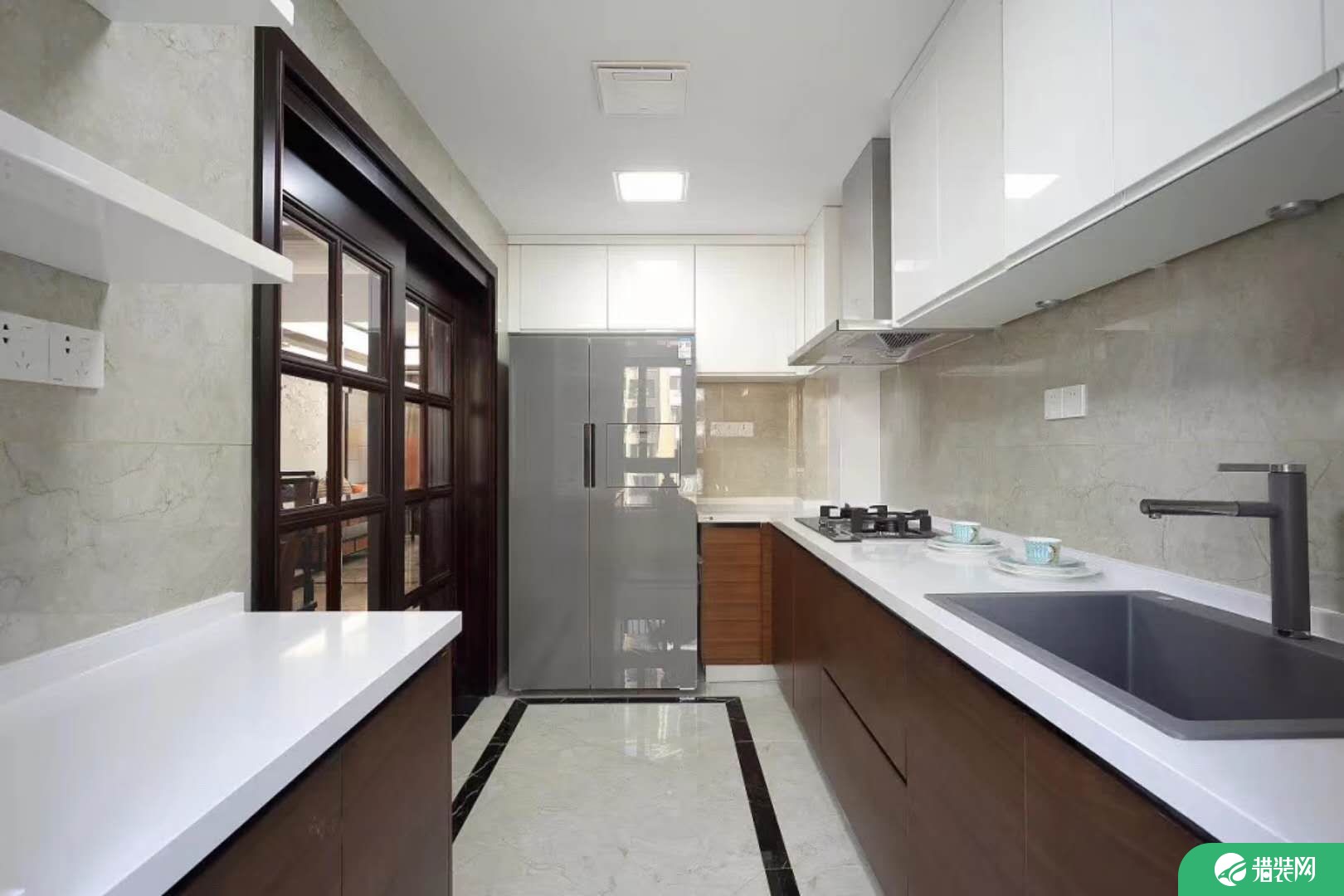 中山中澳滨河湾现代新中式四居室装修图片