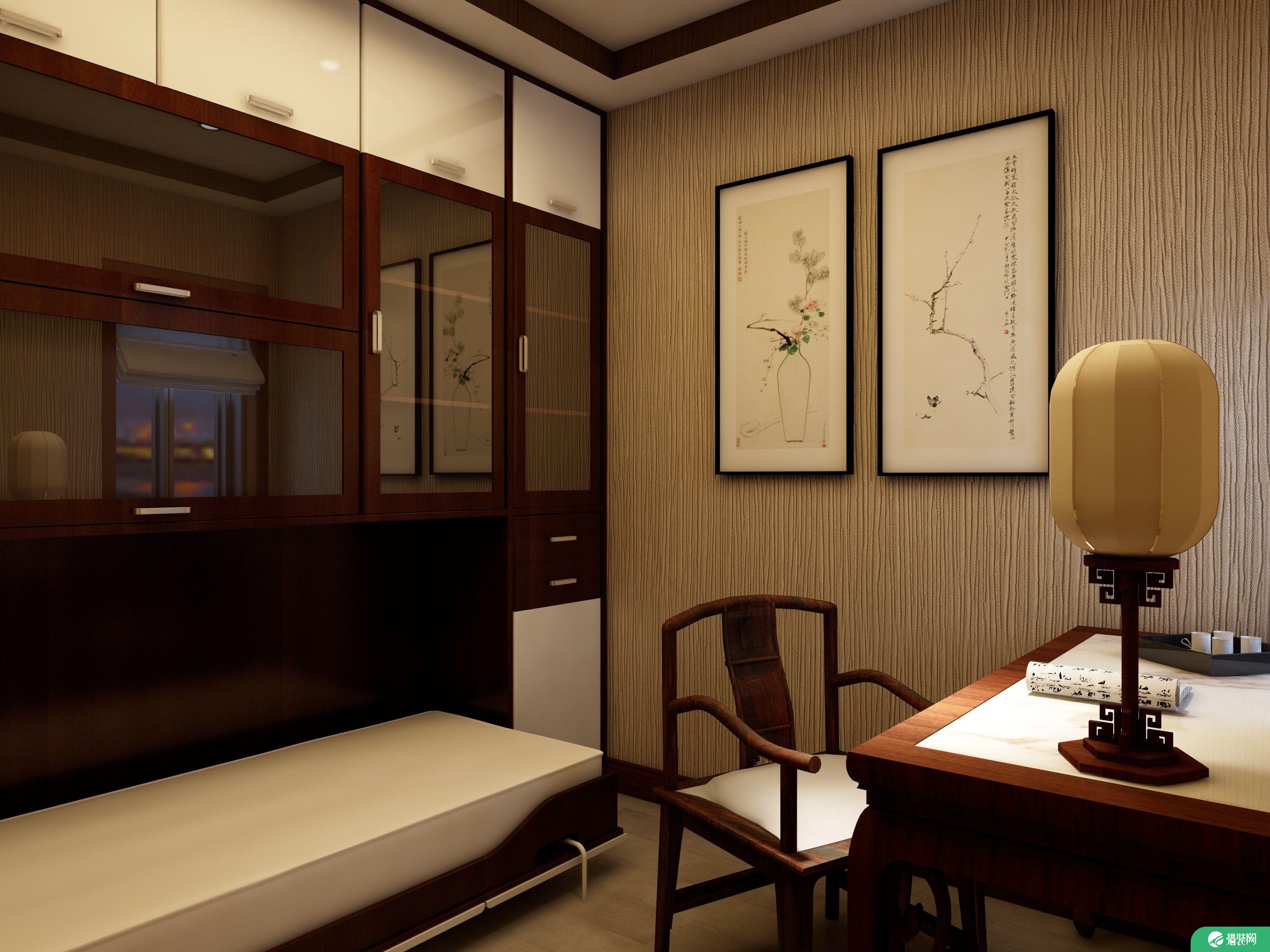 福州名城国际简约中式三居室装修，体味中式文化的安宁雅韵！