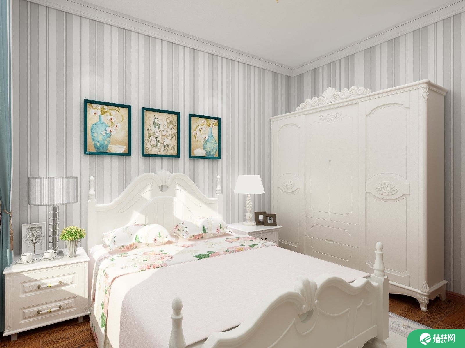 珠海三居室欧式风格装修设计案例欣赏 里维埃拉