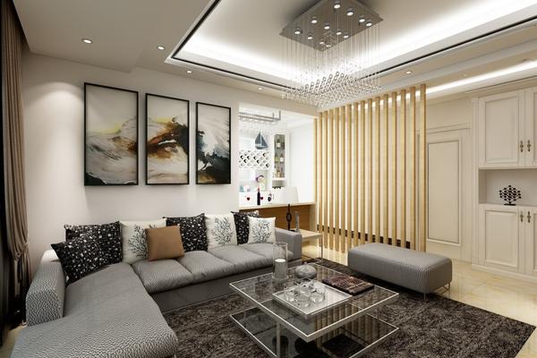 中山御景豪庭703户型 二居室现代风格装修设计效果图