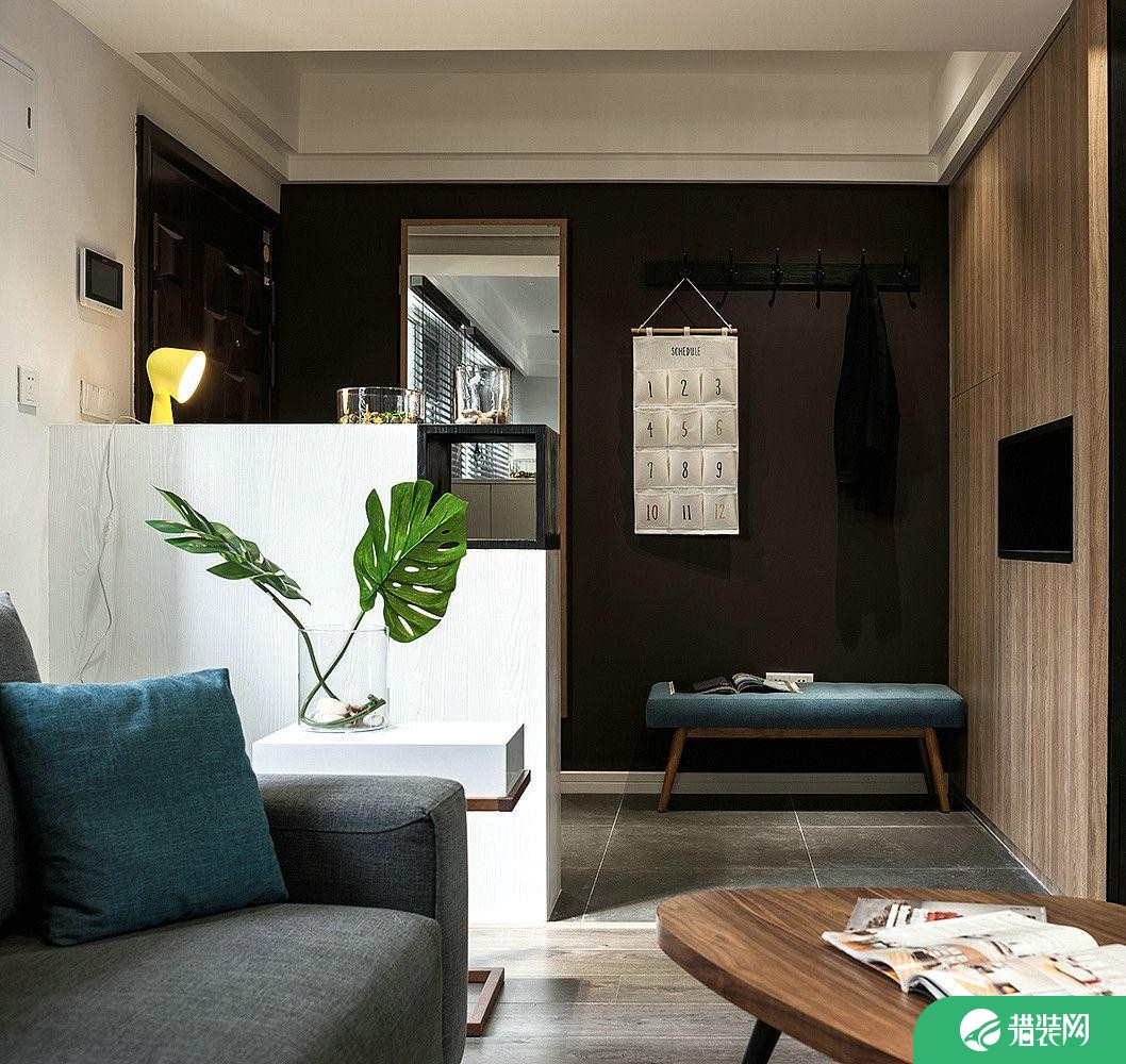 广州简约时尚现代两居室装修效果图案例