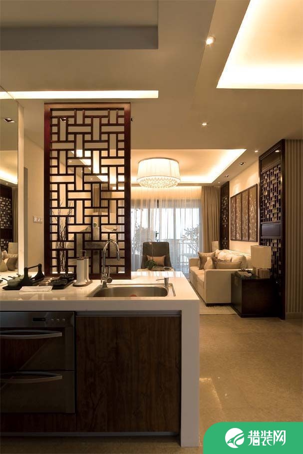重庆中式风格小两居室装修效果图