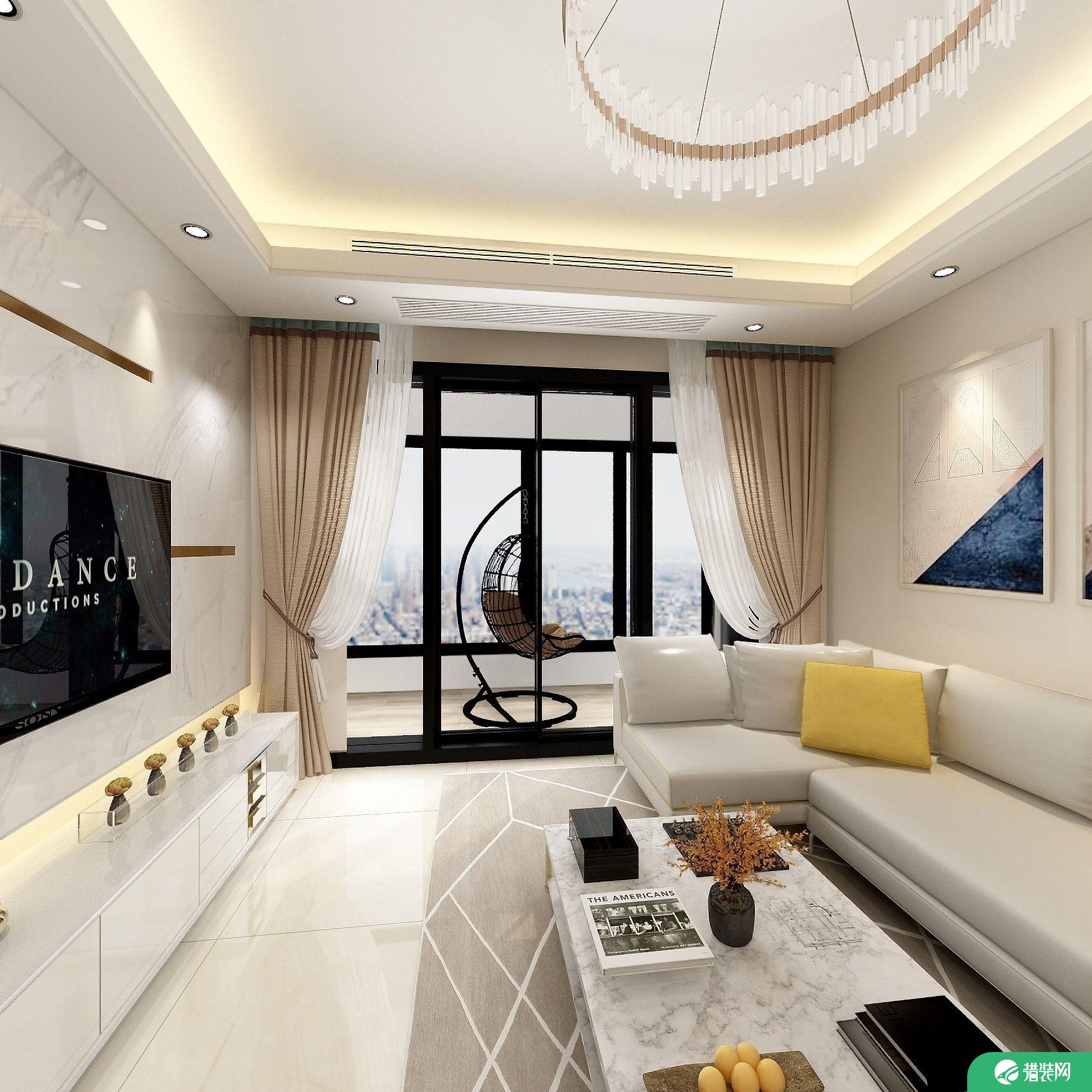 珠海现代风格三室装修，享受繁华都市中的小资风情