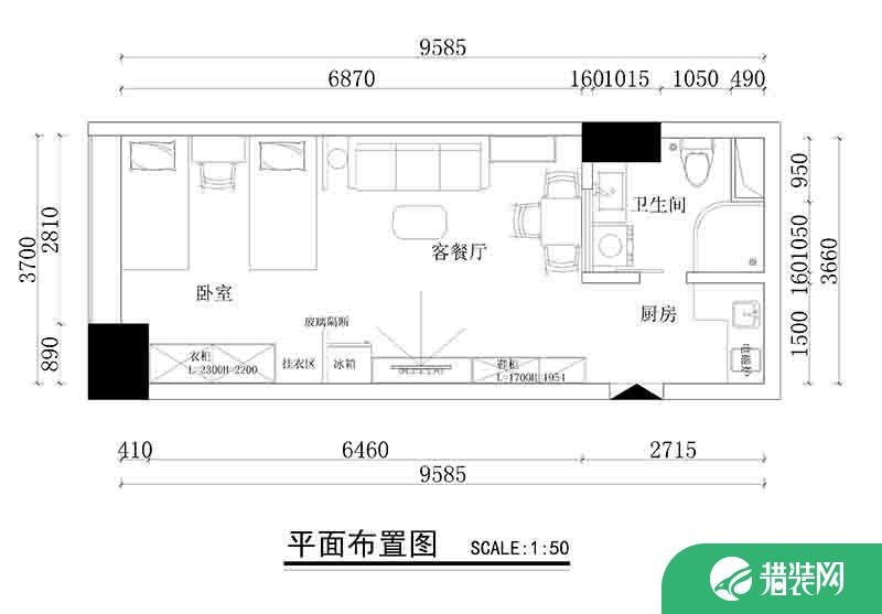 广州简约风小户型公寓装修，小空间大精彩