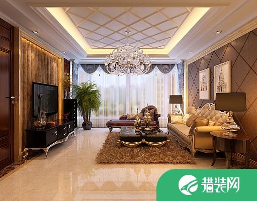 深圳湾畔花园 美式风格家庭装修设计案例效果