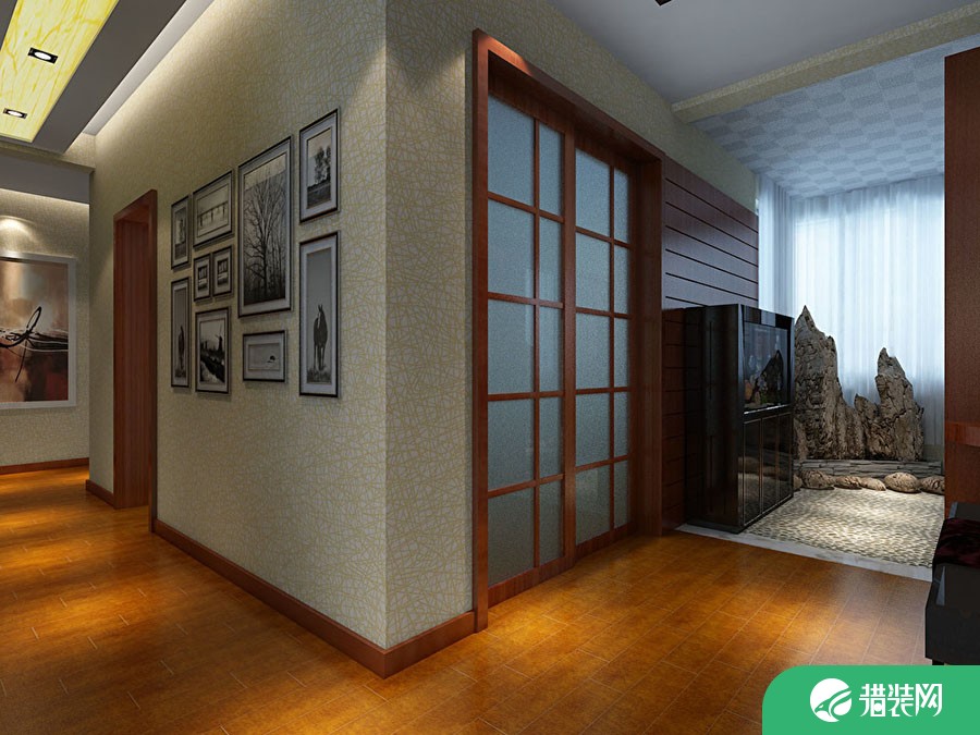 西安宏信国际 四居室中式风格装修设计