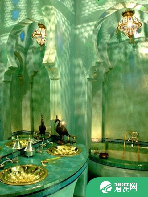 东方奢华，摩洛哥风格卫浴间