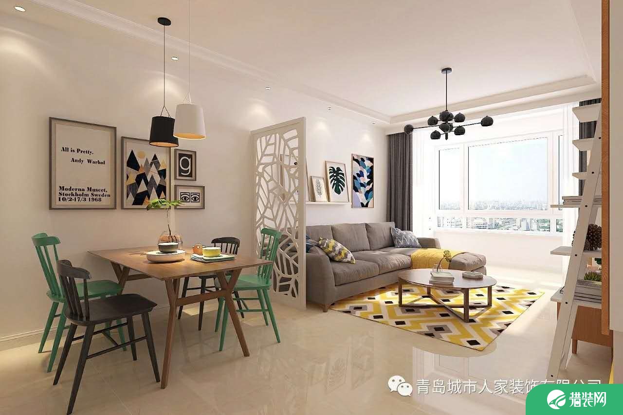 青岛凤凰城欧式风格三居室装修案例