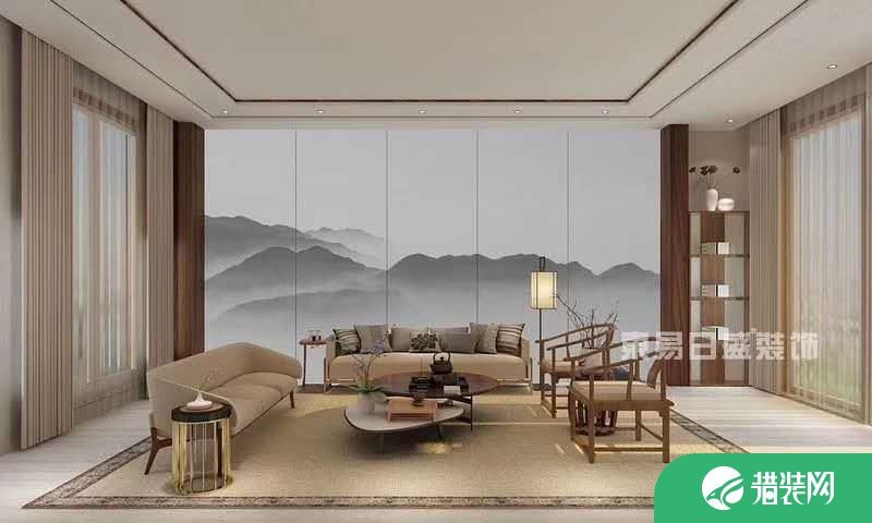 天津新中式风格四居室装修案例