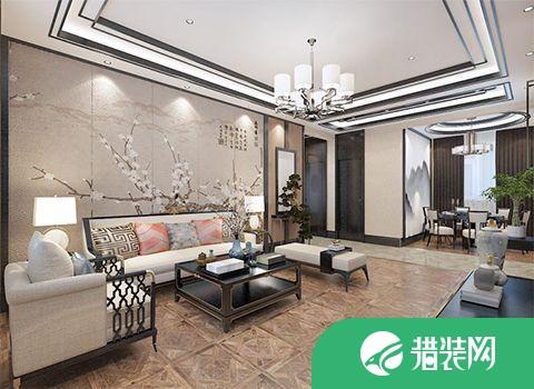 哈尔滨中式风格三居室装修效果图