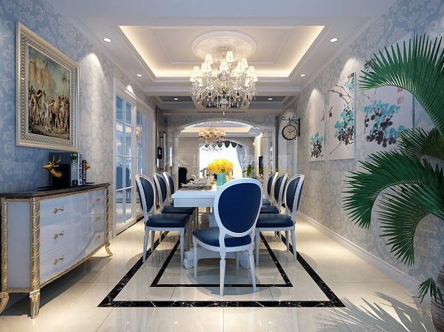 龙湖香醍170㎡欧式新古典风格，四居室装修案例