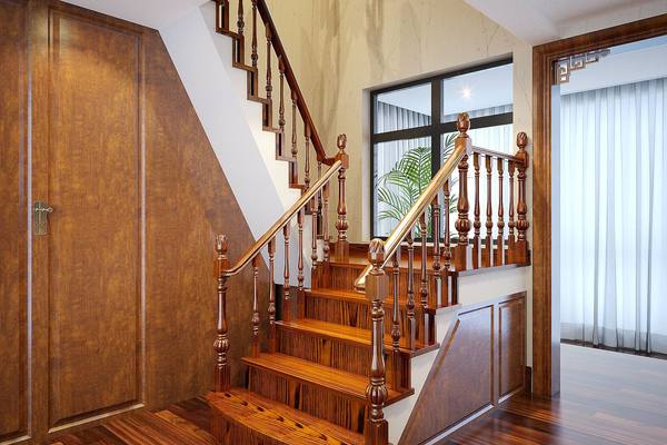 650平现代美式风格别墅楼梯间吊顶装修效果图