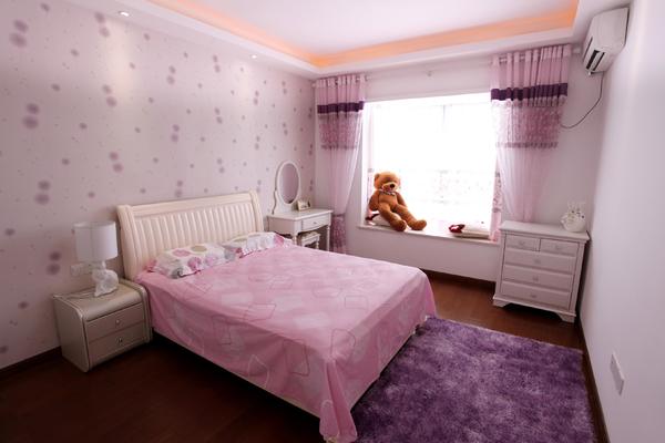 9平米淡紫色房间简欧风格装修效果图