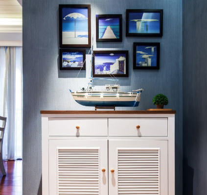 遨游大海：地中海风格120平米大户型家庭装修效果图片