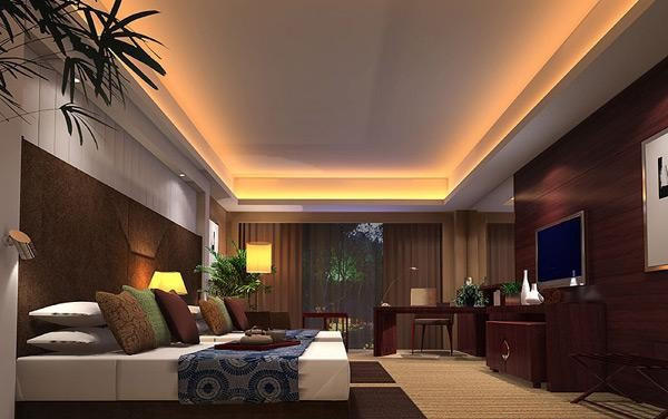 新中式宾馆客房装修图