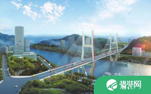 达州金南大桥6月中旬中跨合龙 预计10月全面竣工(图)