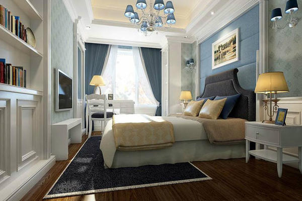 地中海风格精致简约卧室装修效果图
