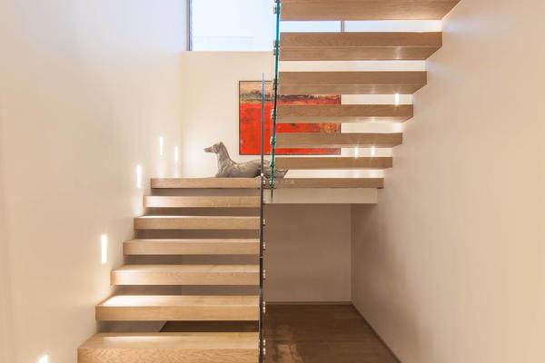 120平米现代风格复式楼楼梯隔断装修效果图