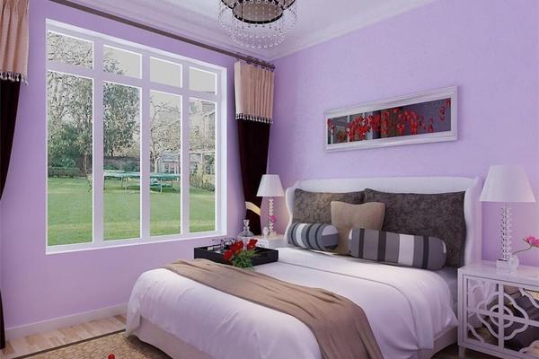 7平米淡紫色房間現代風格裝修效果圖