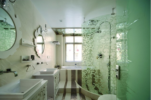 欧式复古浴室装修效果图