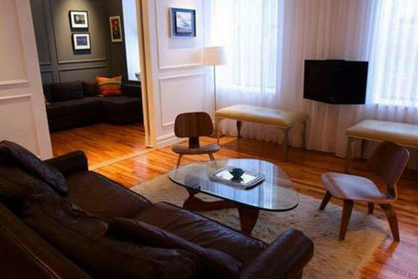 不同款型的公寓客厅装修效果图展示