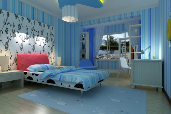 2016大戶型地中海風格兒童房臥室裝修效果圖