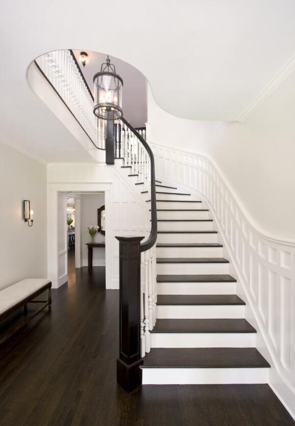 180平米复式简欧风格客厅板式楼梯装修效果图