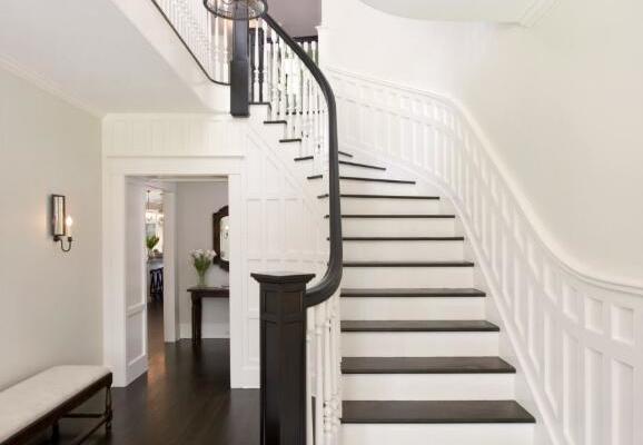 180平米复式简欧风格客厅板式楼梯装修效果图