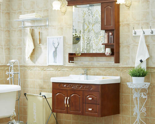 130平美式风格房子洗手池装修效果图