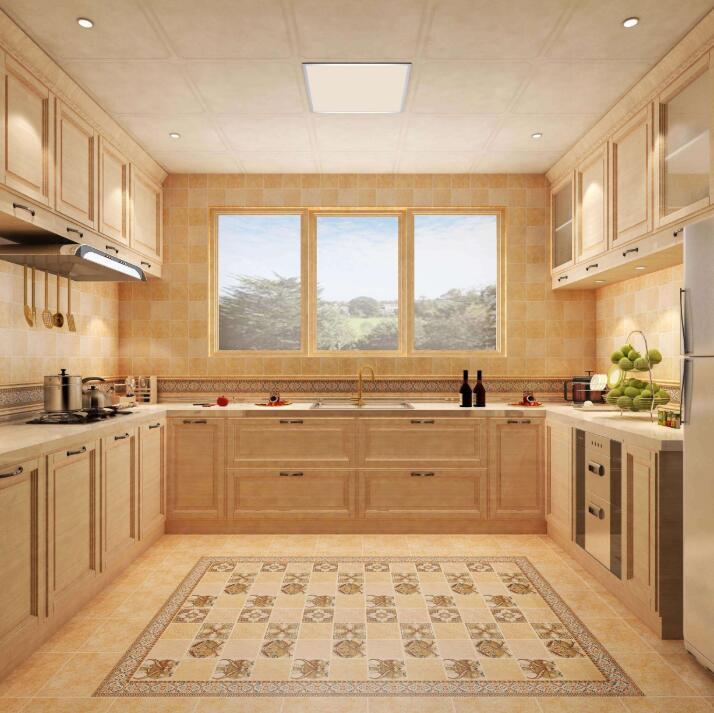 203平米大户型欧式风格厨房橱柜瓷砖装修效果图