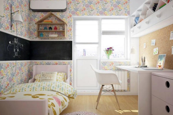 两居室现代田园风格儿童房装修效果图