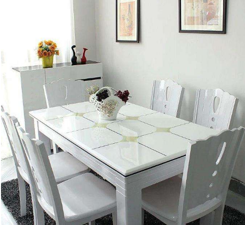 15万元以内农村别墅美式工业风风格白色餐桌装修效果图