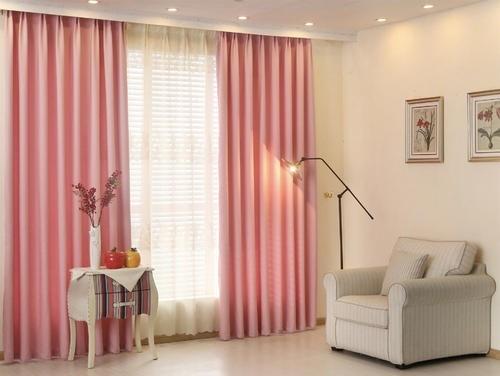 50平米房子地中海风格粉色窗帘装修效果图