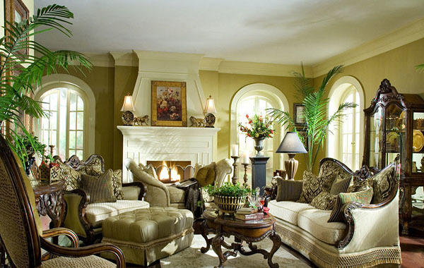 新古典欧式典雅高贵客厅装修效果图