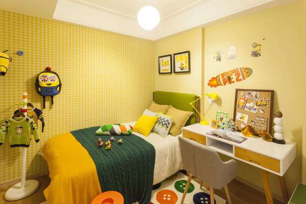 15平米儿童房现代风格儿童墙面装修效果图