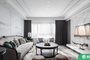 三室两厅装修实景推荐 140平方新中式风格质感设计