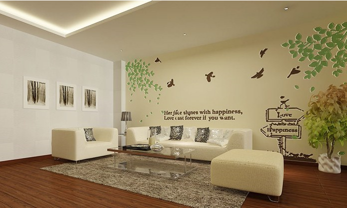 客厅硅藻泥沙发背景墙装修效果图